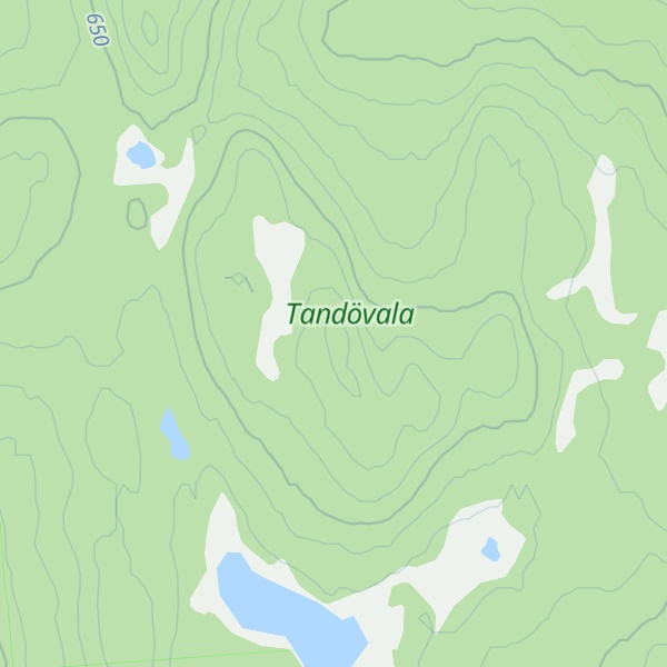 Map of Kladdtjärnberget