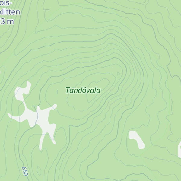 Map of Vängårdsklitten