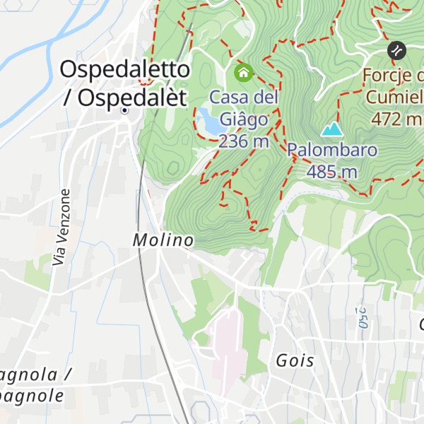 Map of Colle del Leone
