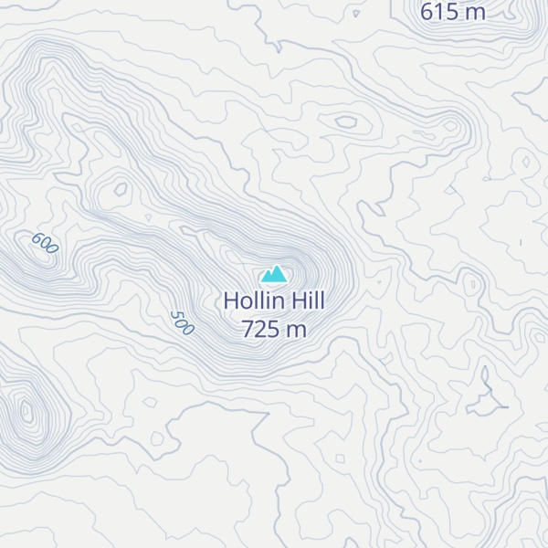 Map of Hollin Hill