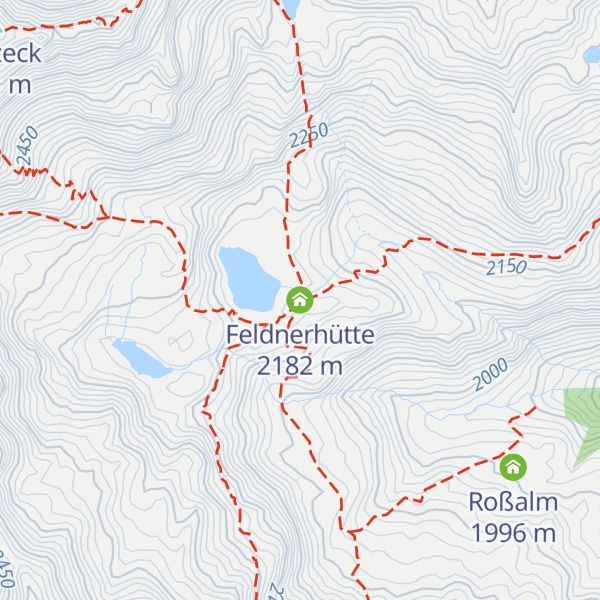Map of Feldnerhütte