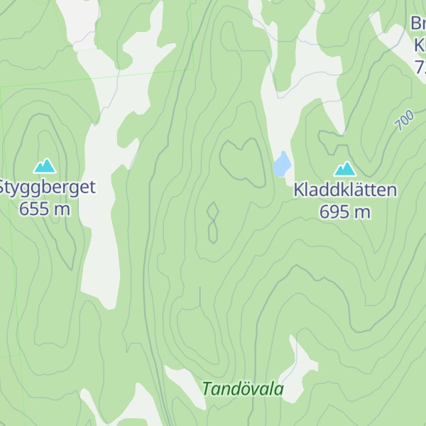 Map of Kladdklitten