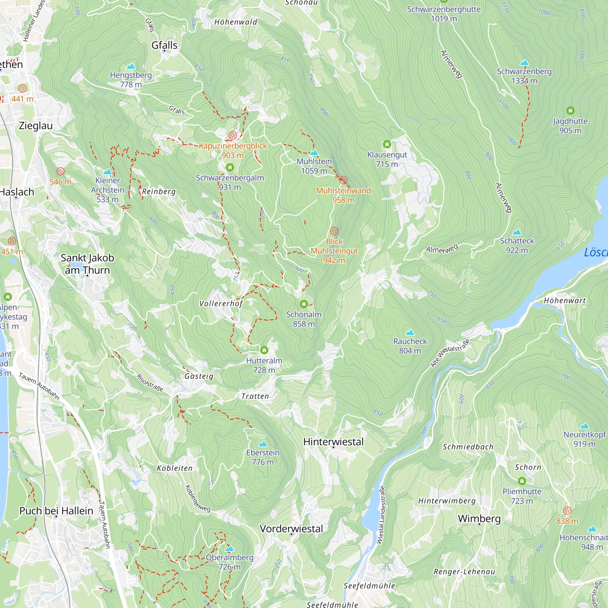 Schönalm map