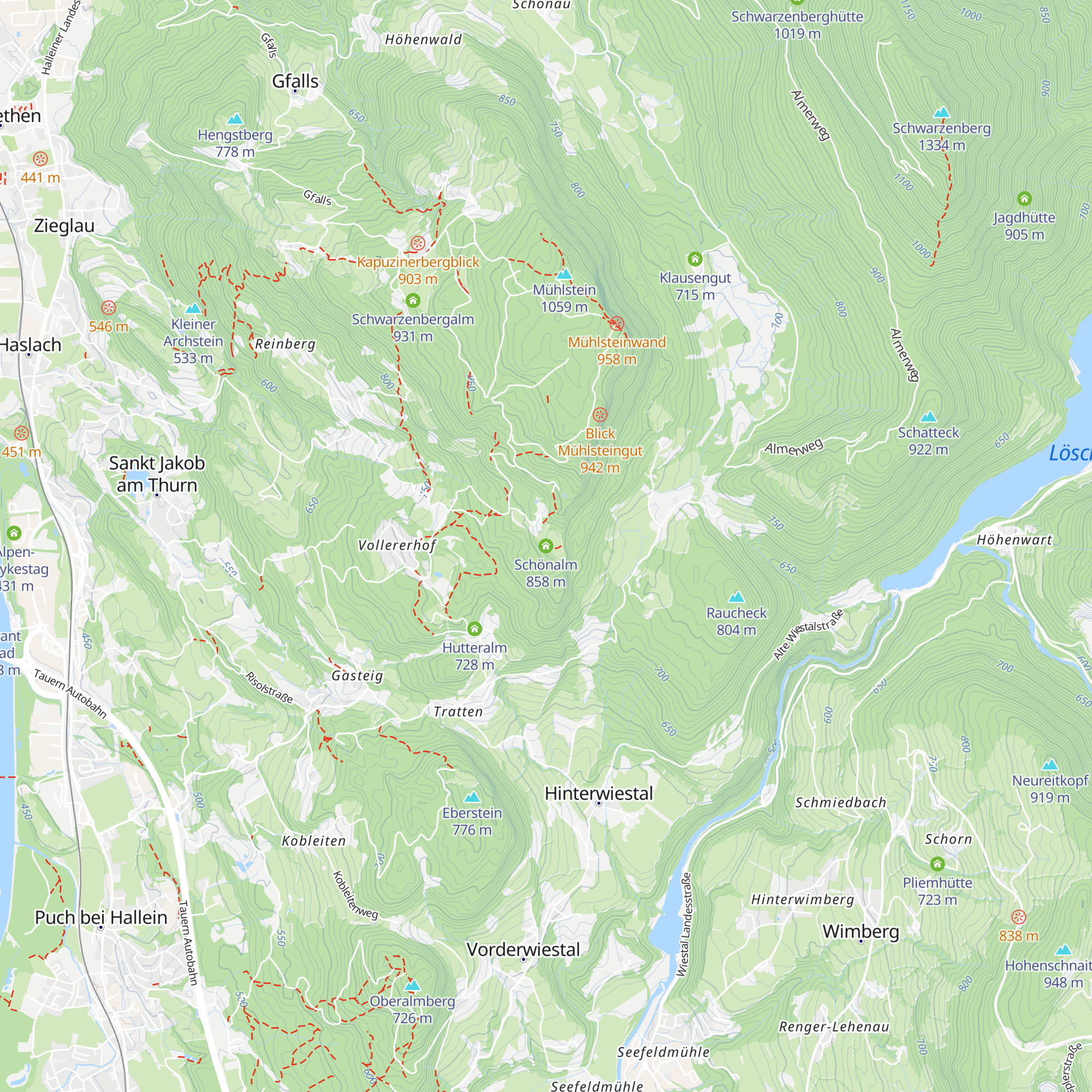 Schönalm map