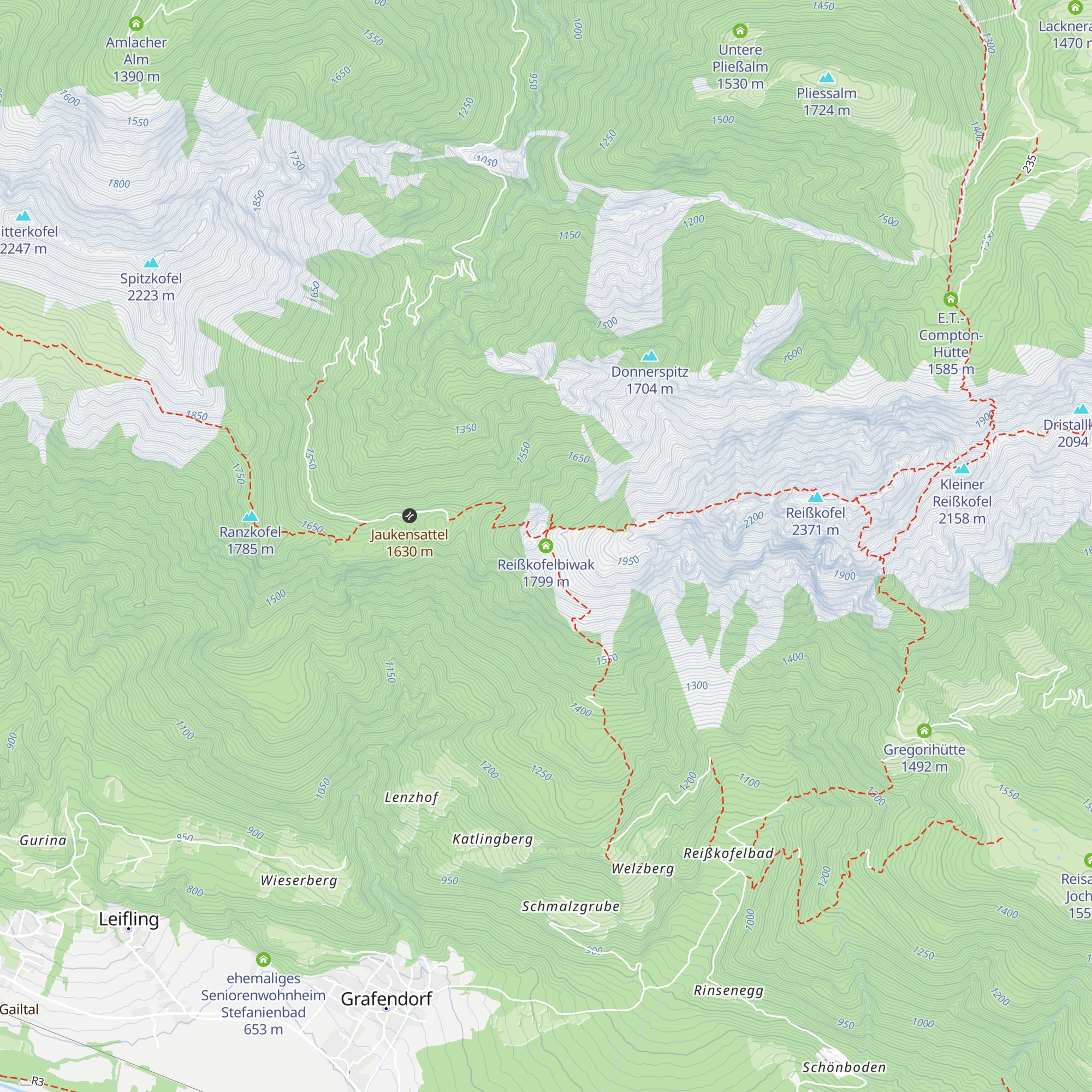 Reißkofelbiwak map
