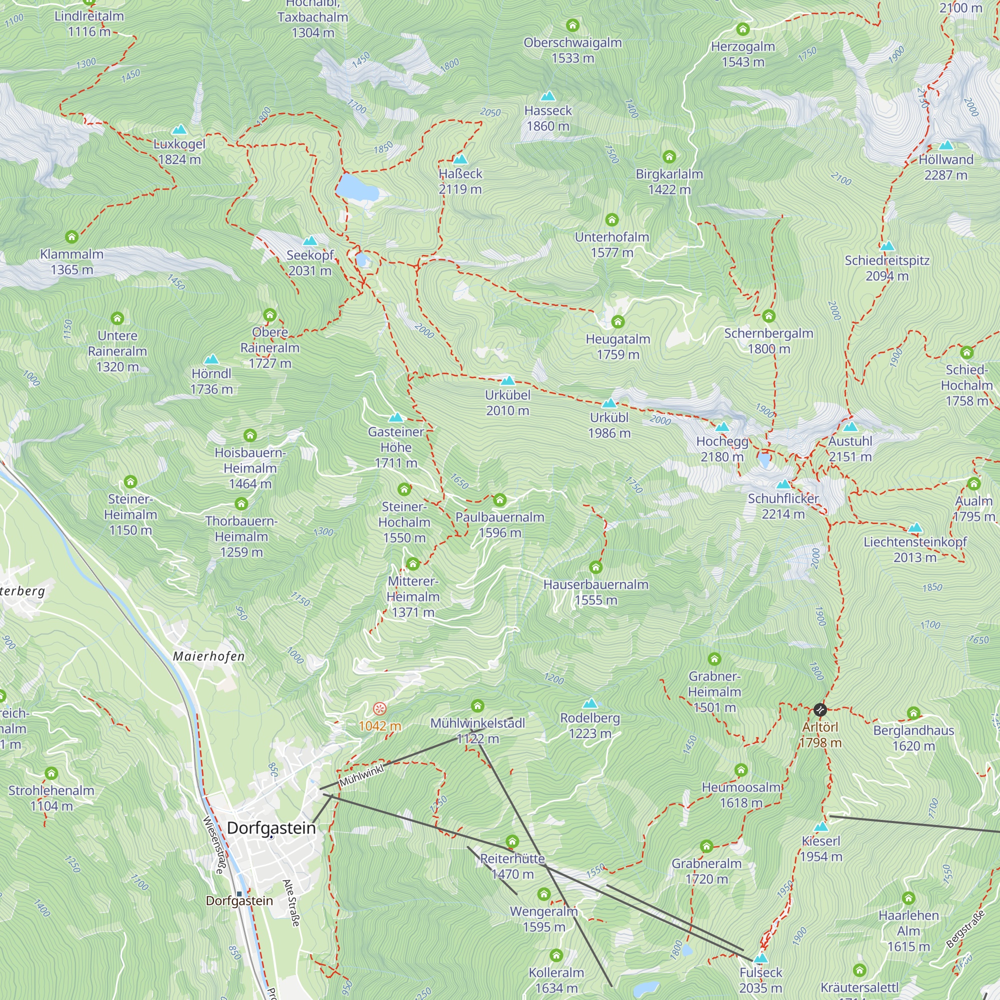 Paulbauernalm map