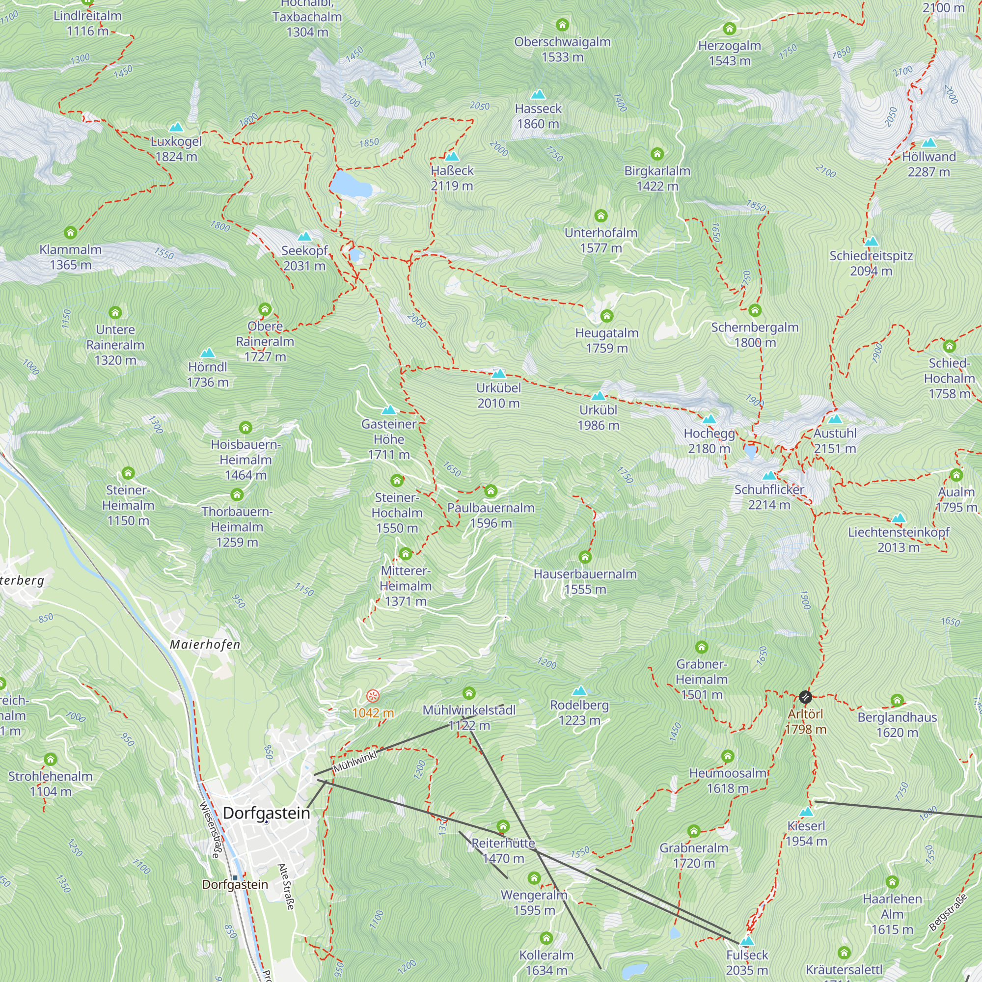 Paulbauernalm map