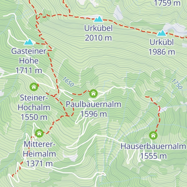 Map of Paulbauernalm