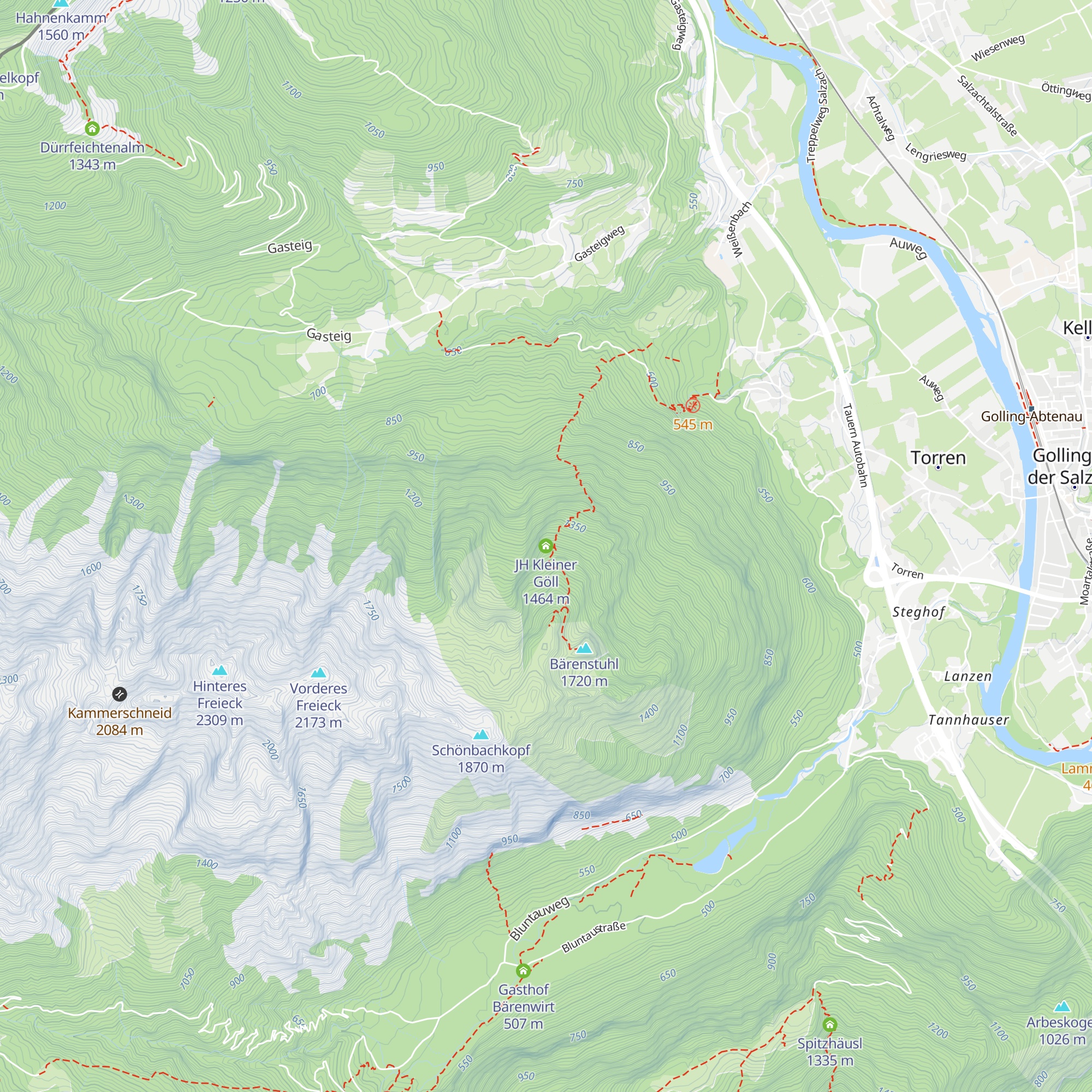 JH Kleiner Göll map