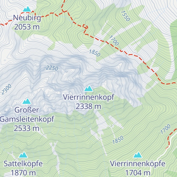 Map of Vierrinnenkopf