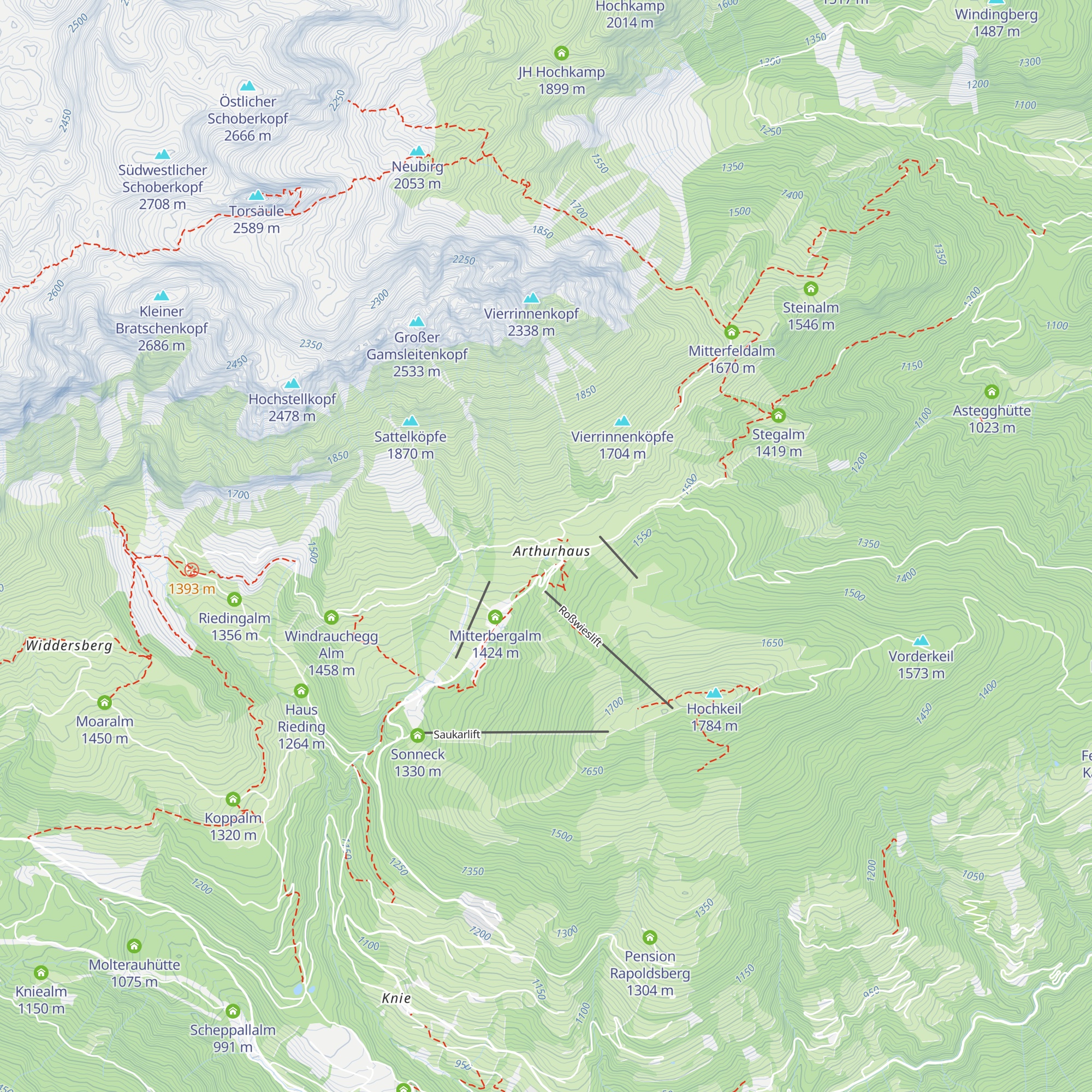 Sennerei Schweizerhütte map
