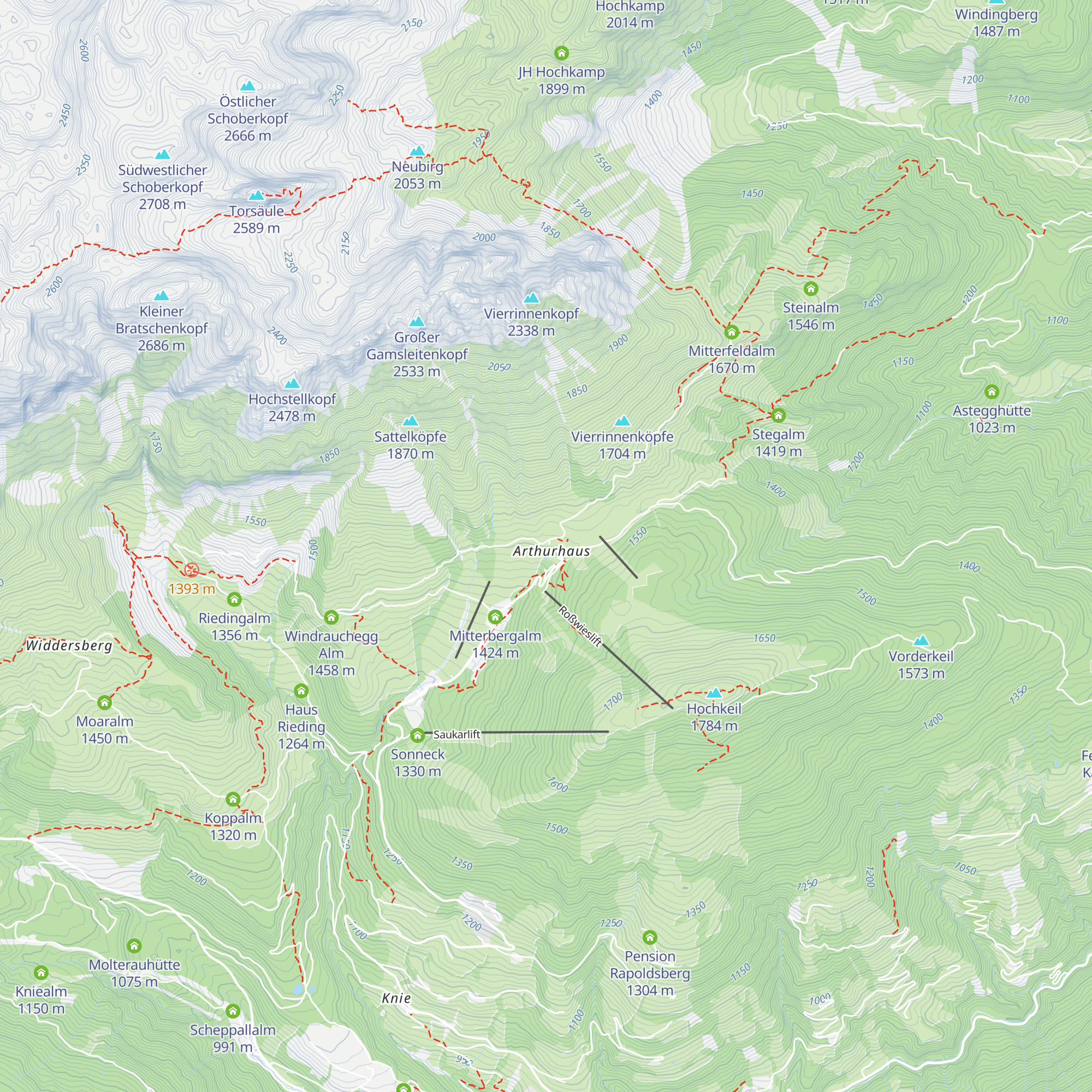 Sennerei Schweizerhütte map