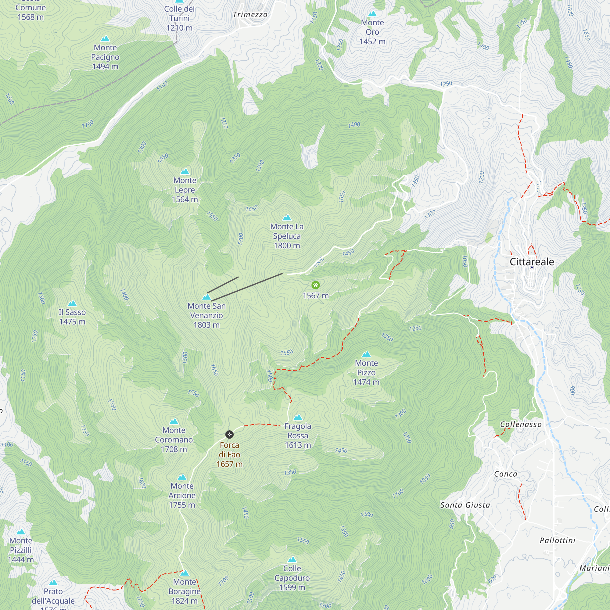 Rifugio Adamo Mannetti map