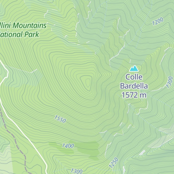Map of Monte Cardosa