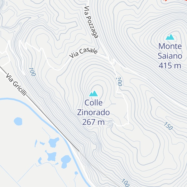 Map of Colle Zinorado