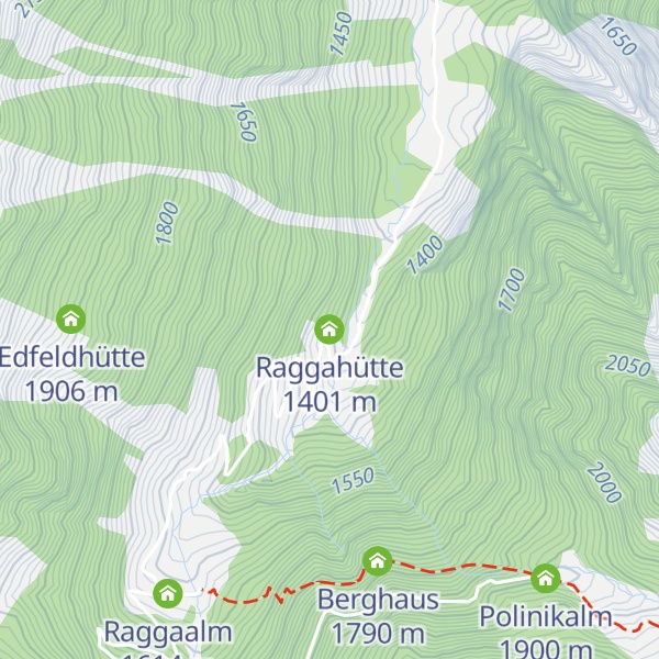 Map of Raggahütte