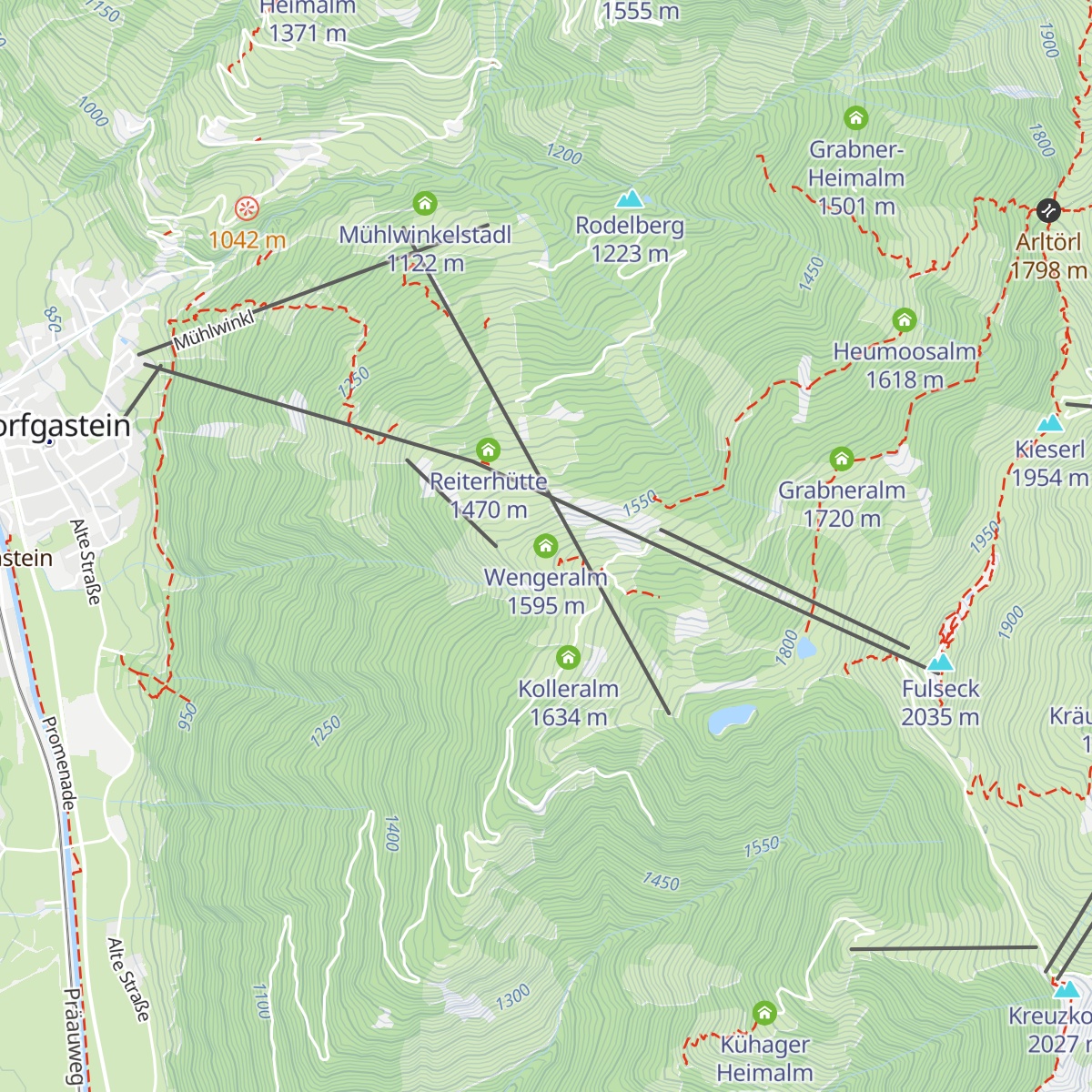 Wengeralm map