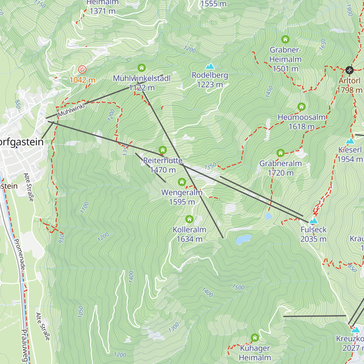 Wengeralm map