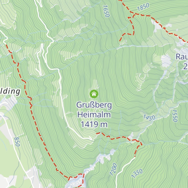 Map of Grußberg Heimalm
