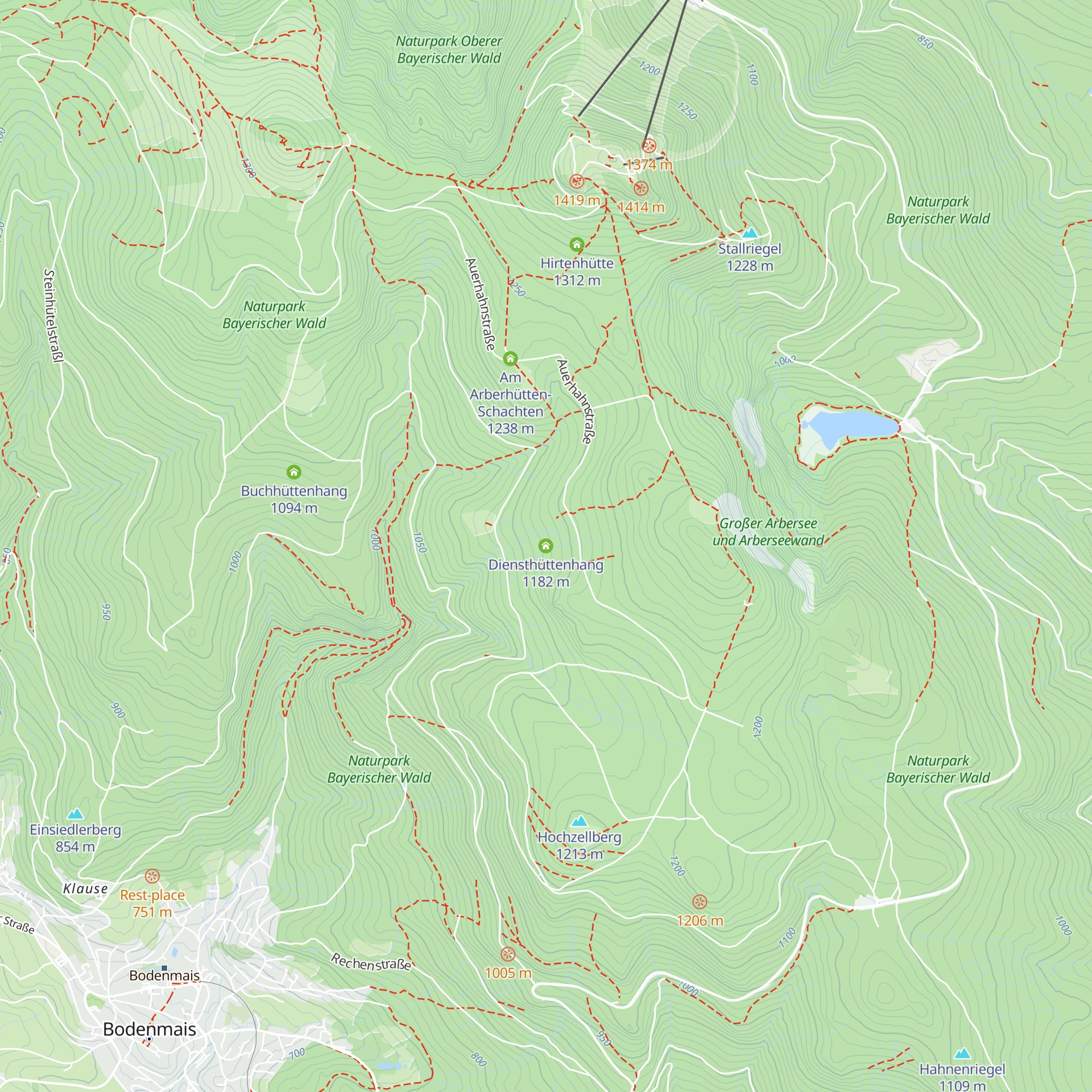 Diensthüttenhang map