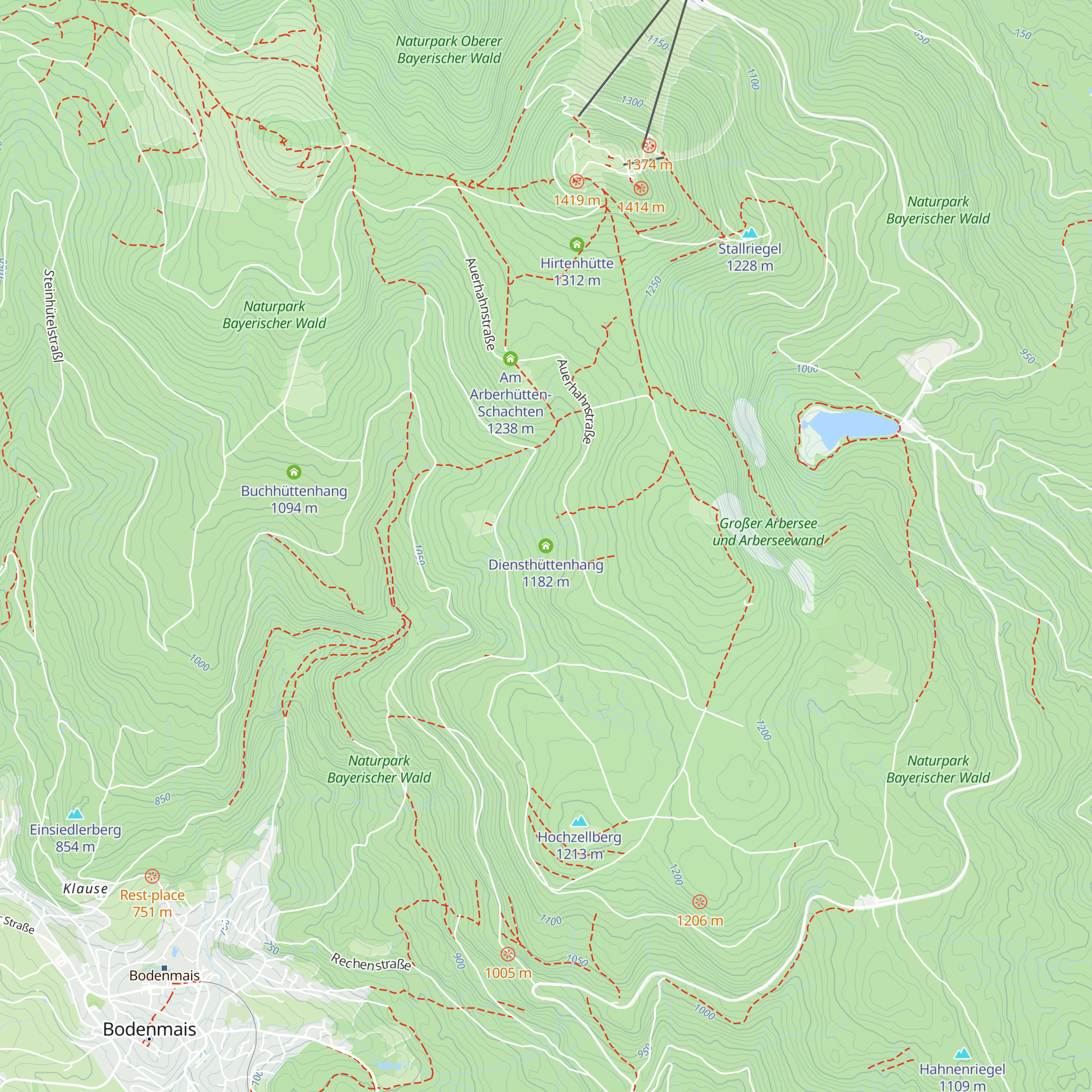 Diensthüttenhang map