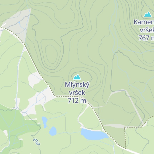 Map of Mlýnský vršek