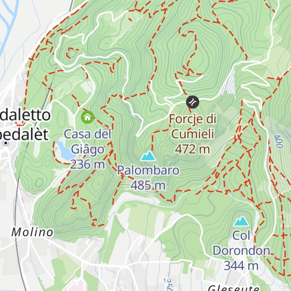 Map of Stâli dal Pontebàn