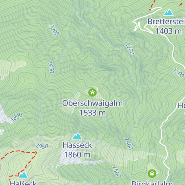 Map of Oberschwaigalm