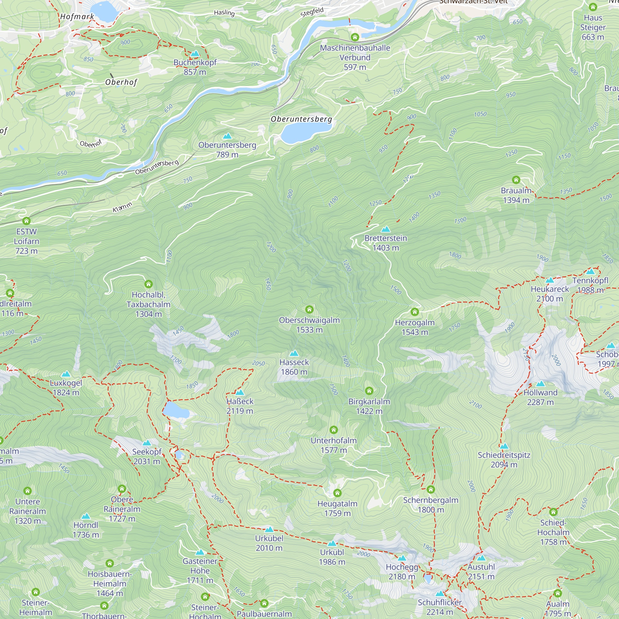 Oberschwaigalm map