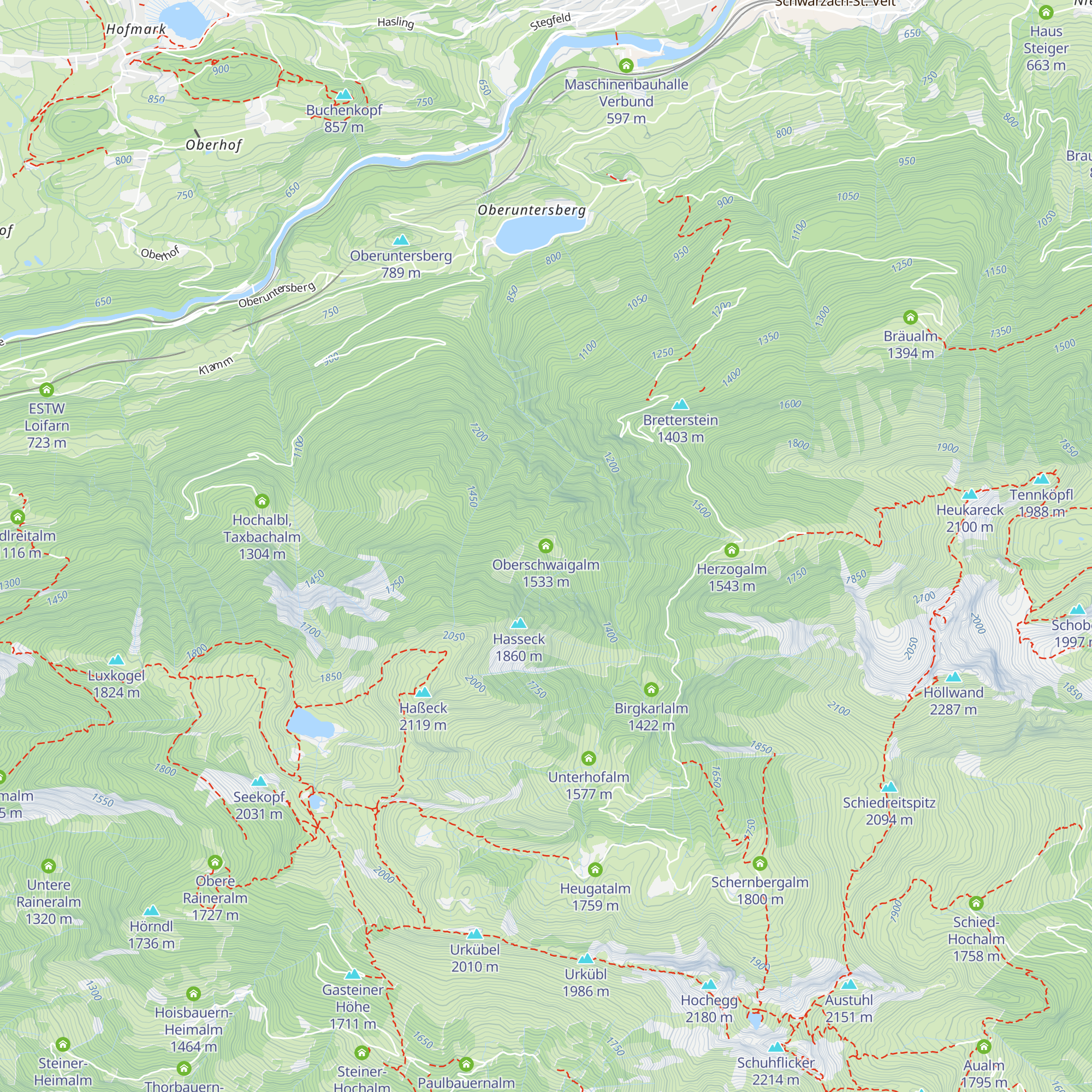 Oberschwaigalm map