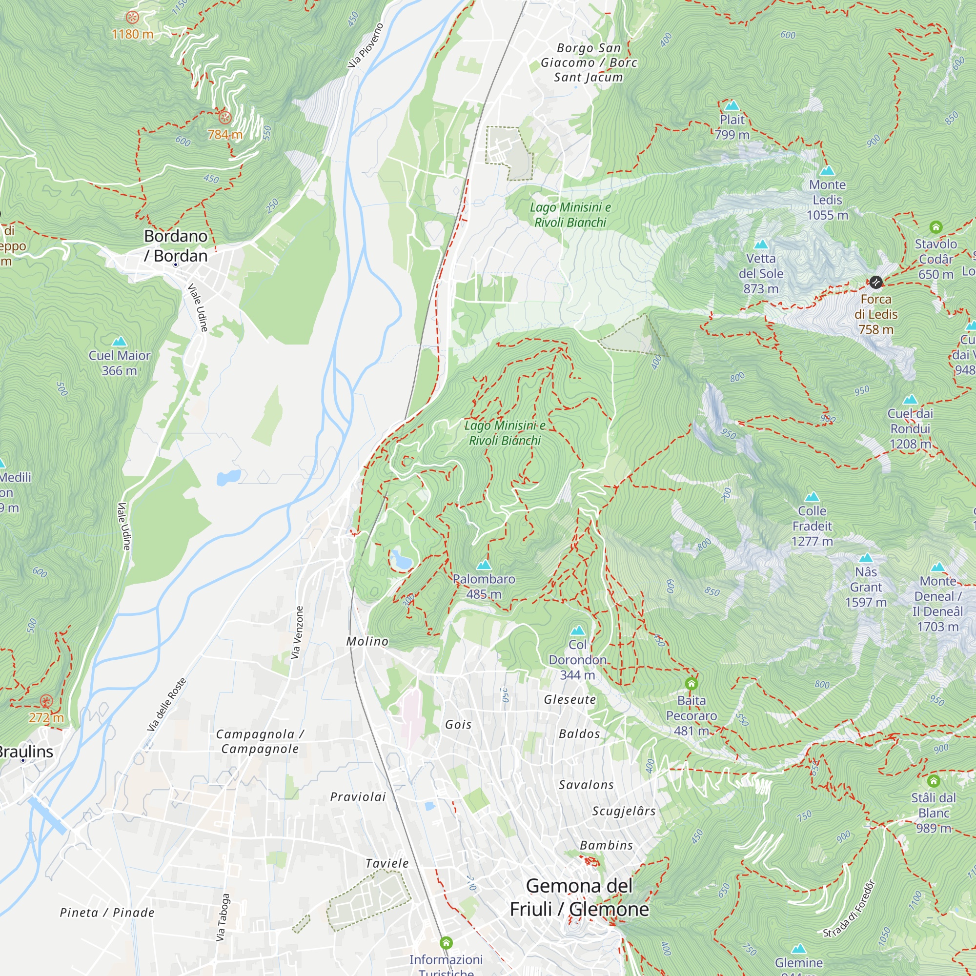 Stâli di Santo map