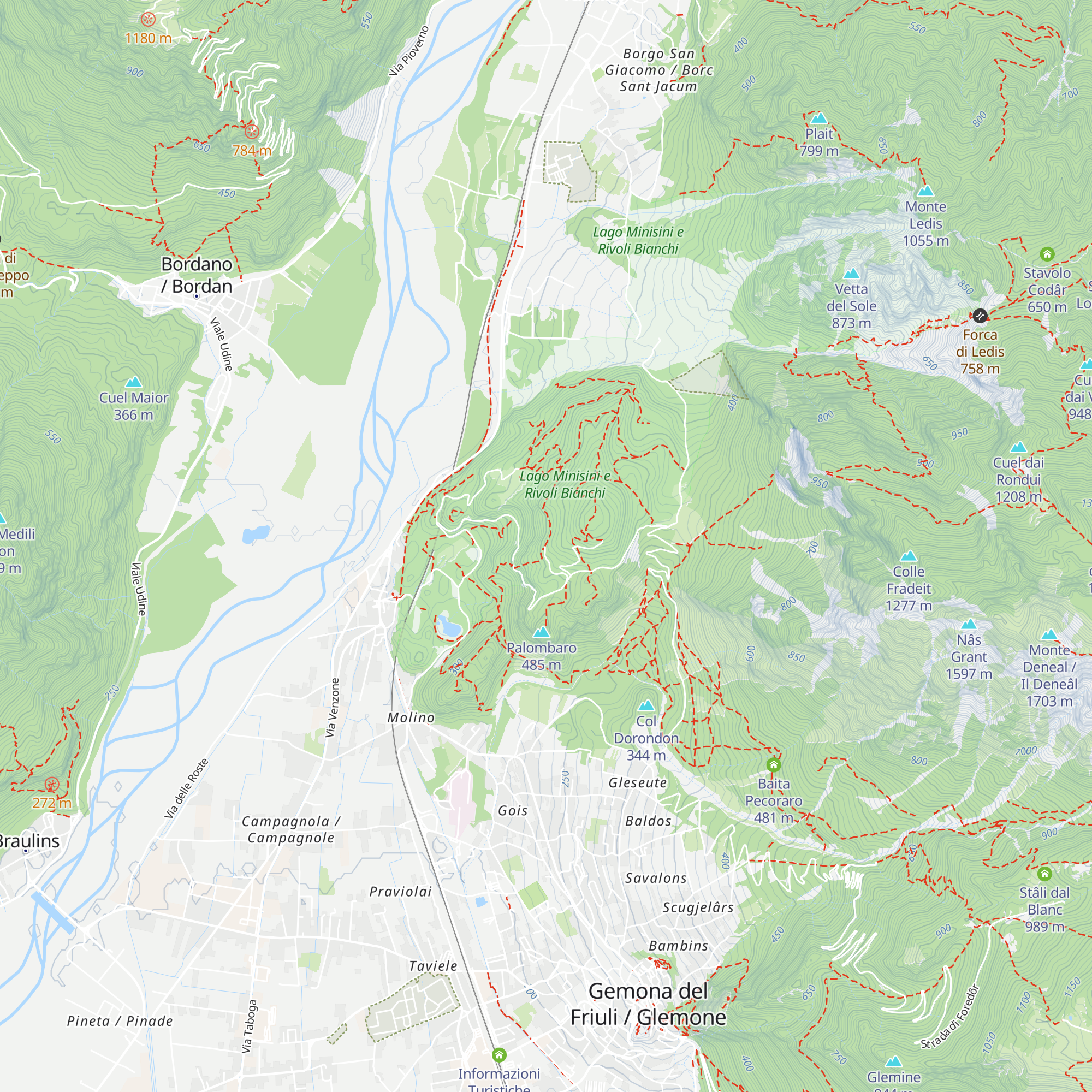 Stâli di Santo map