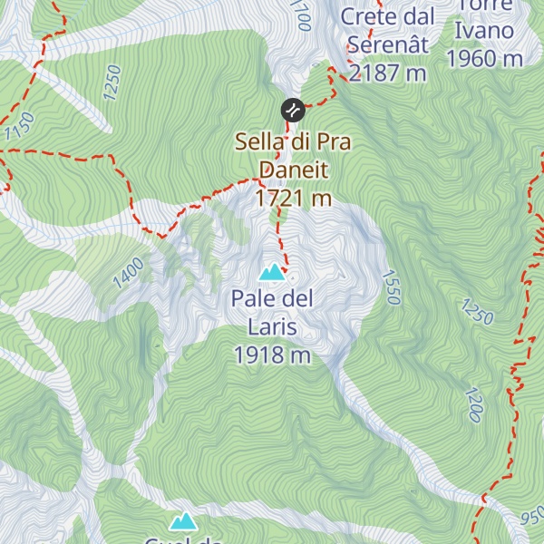 Map of Pale del Laris
