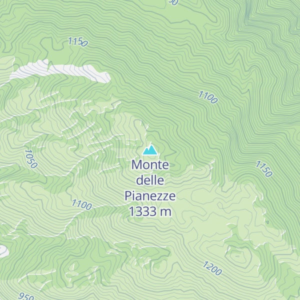 Map of Monte delle Pianezze