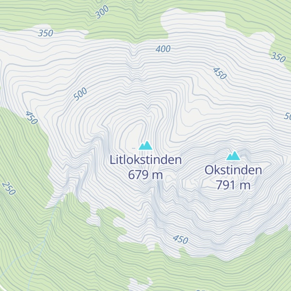 Map of Litlokstinden