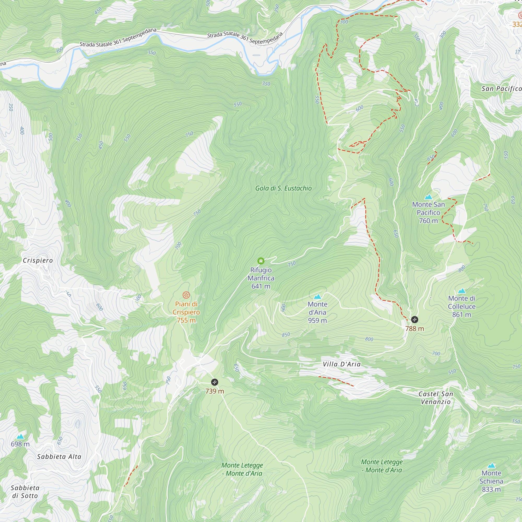 Rifugio Manfrica map