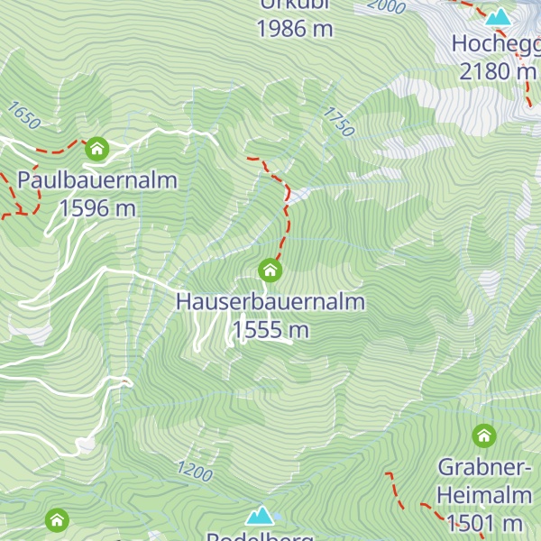 Map of Hauserbauernalm