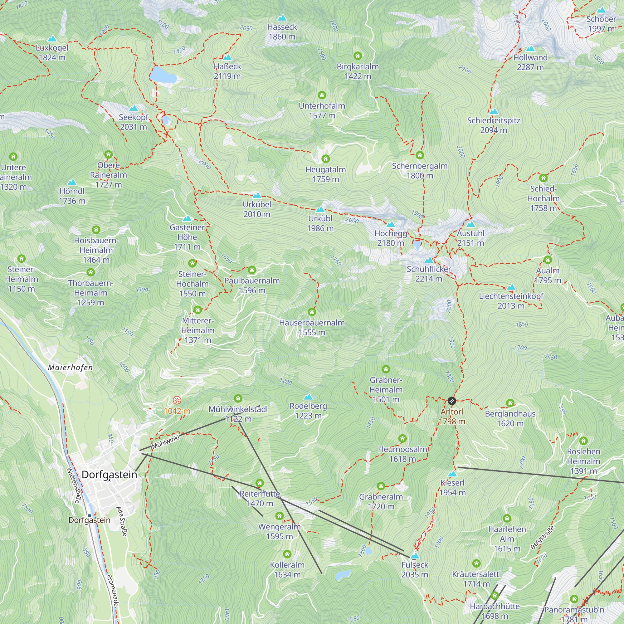 Hauserbauernalm map