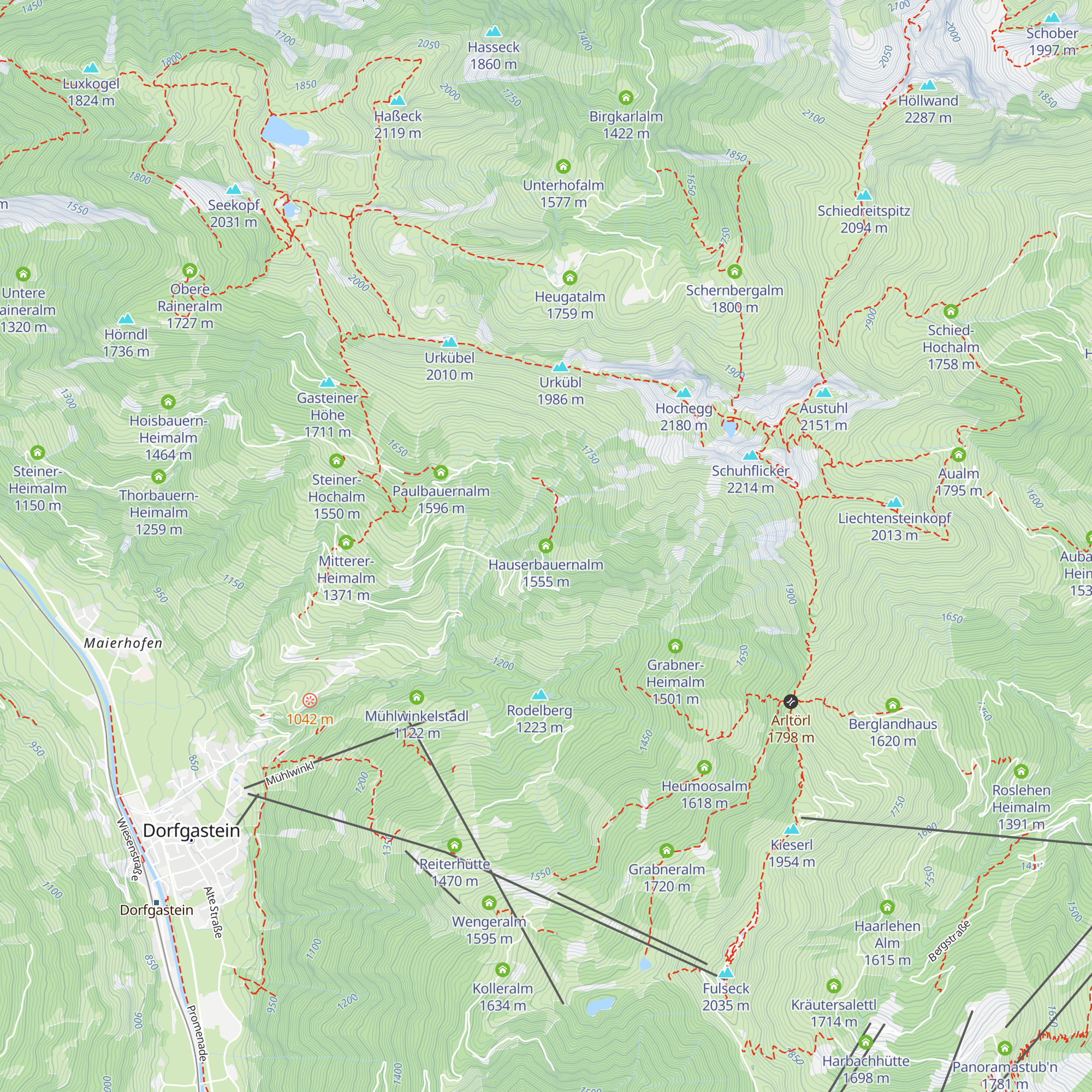 Hauserbauernalm map