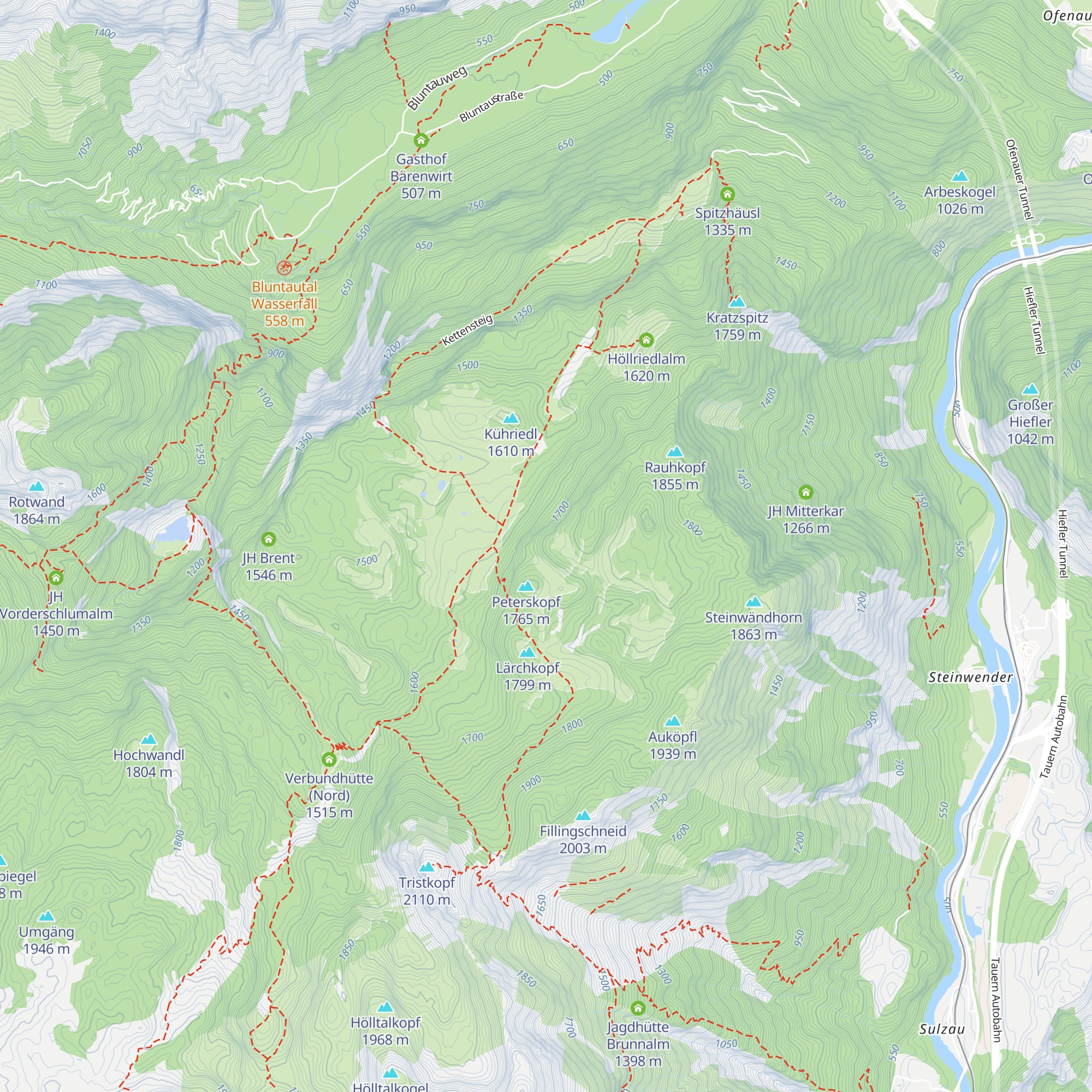 JH Fillingalm (Rennanger) map