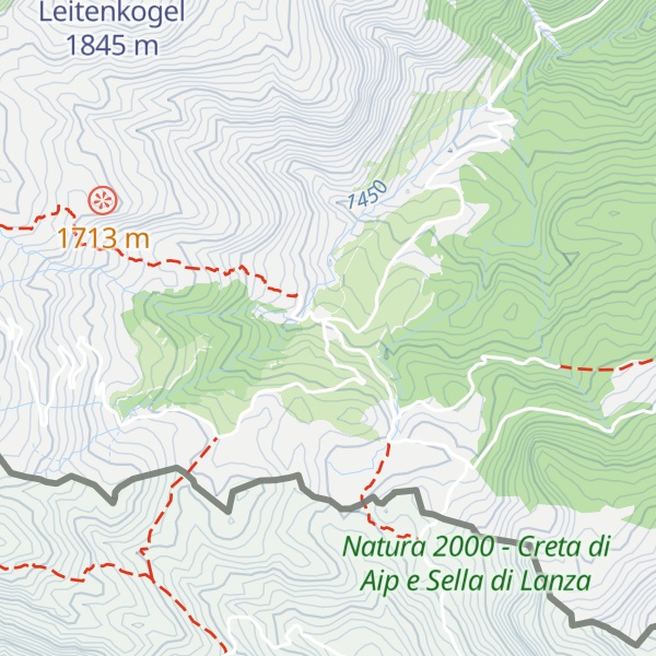 Map of Straniger Alm