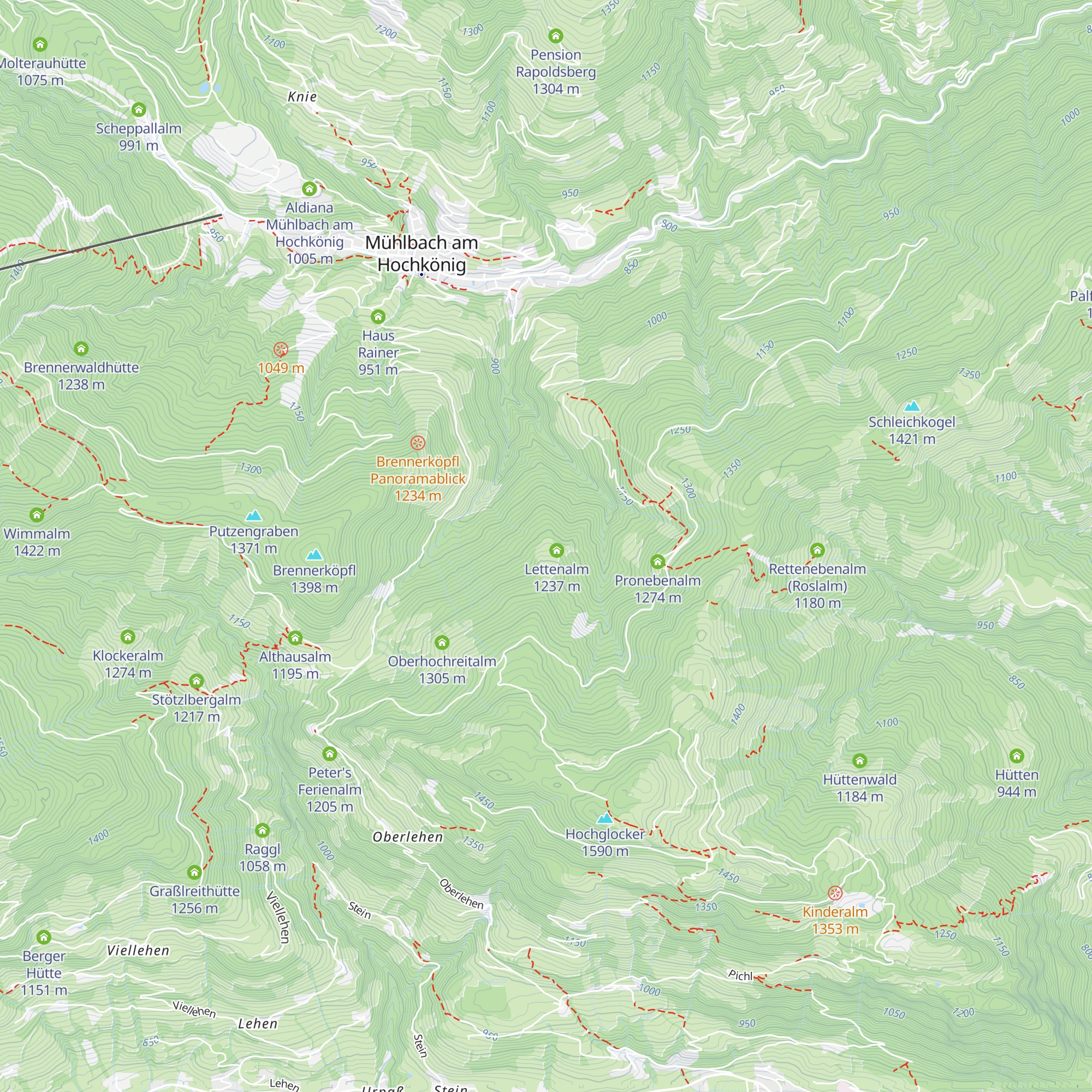 Lettenalm map