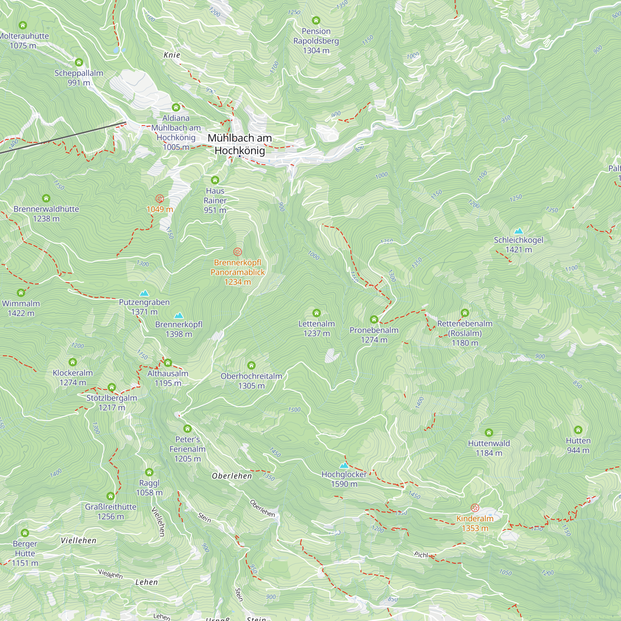 Lettenalm map