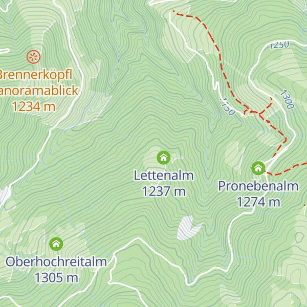 Map of Lettenalm