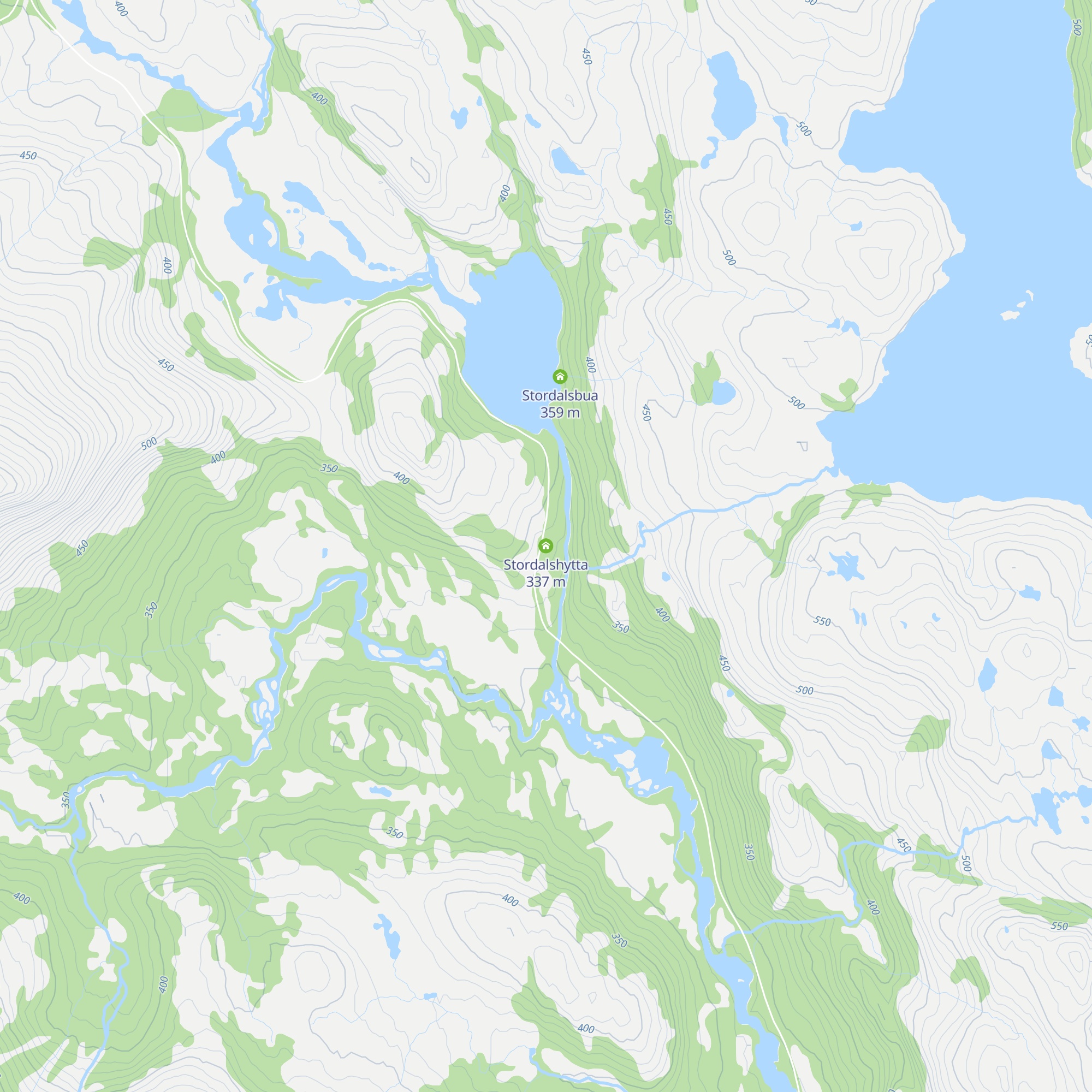 Stordalshytta map