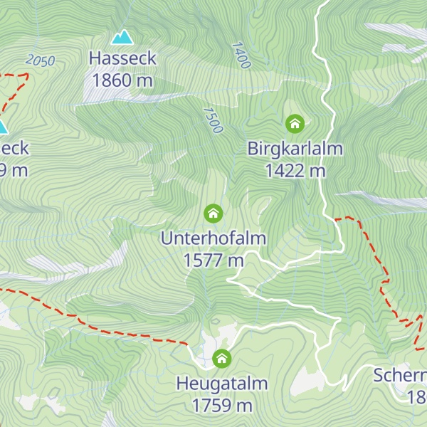 Map of Unterhofalm