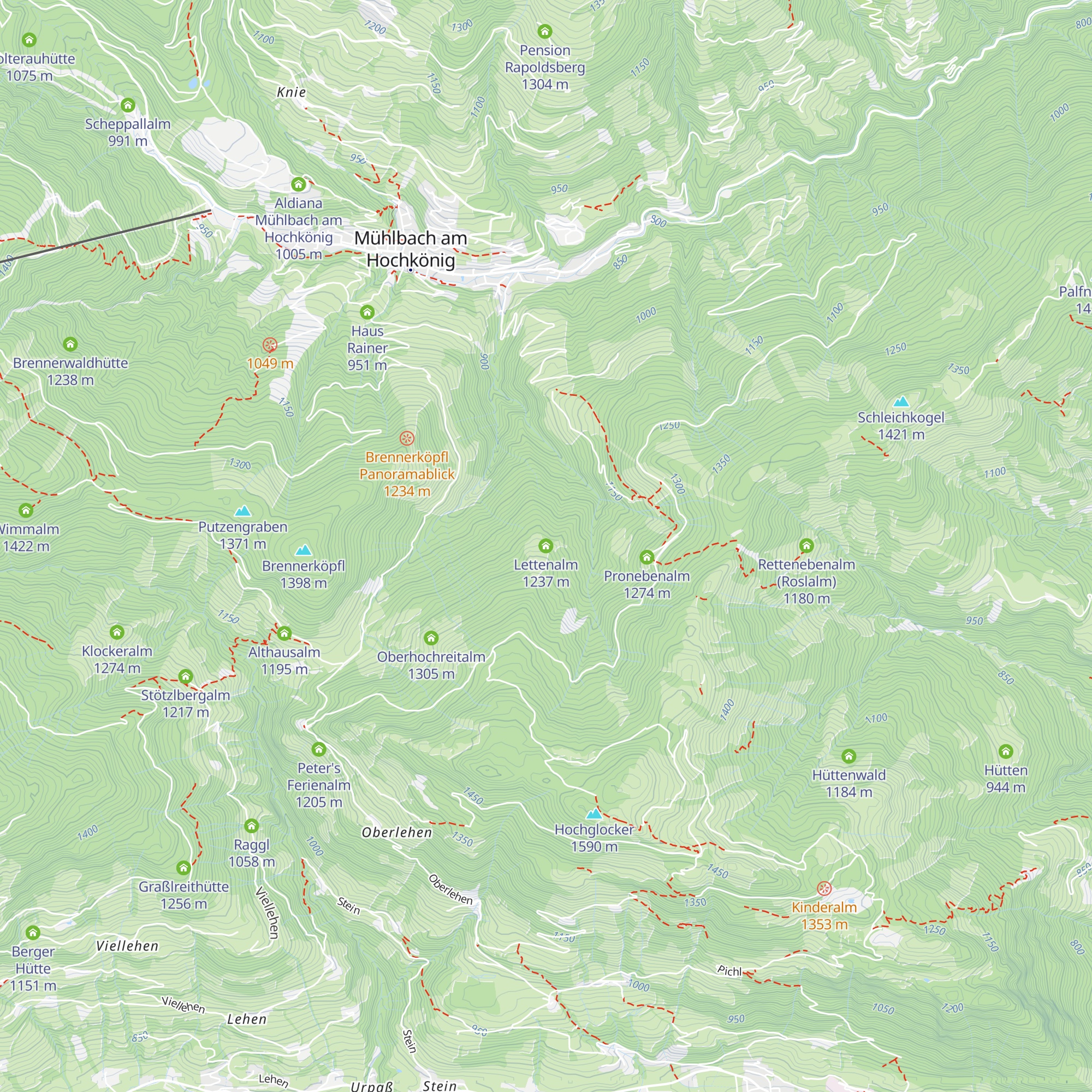 Lettenalm map