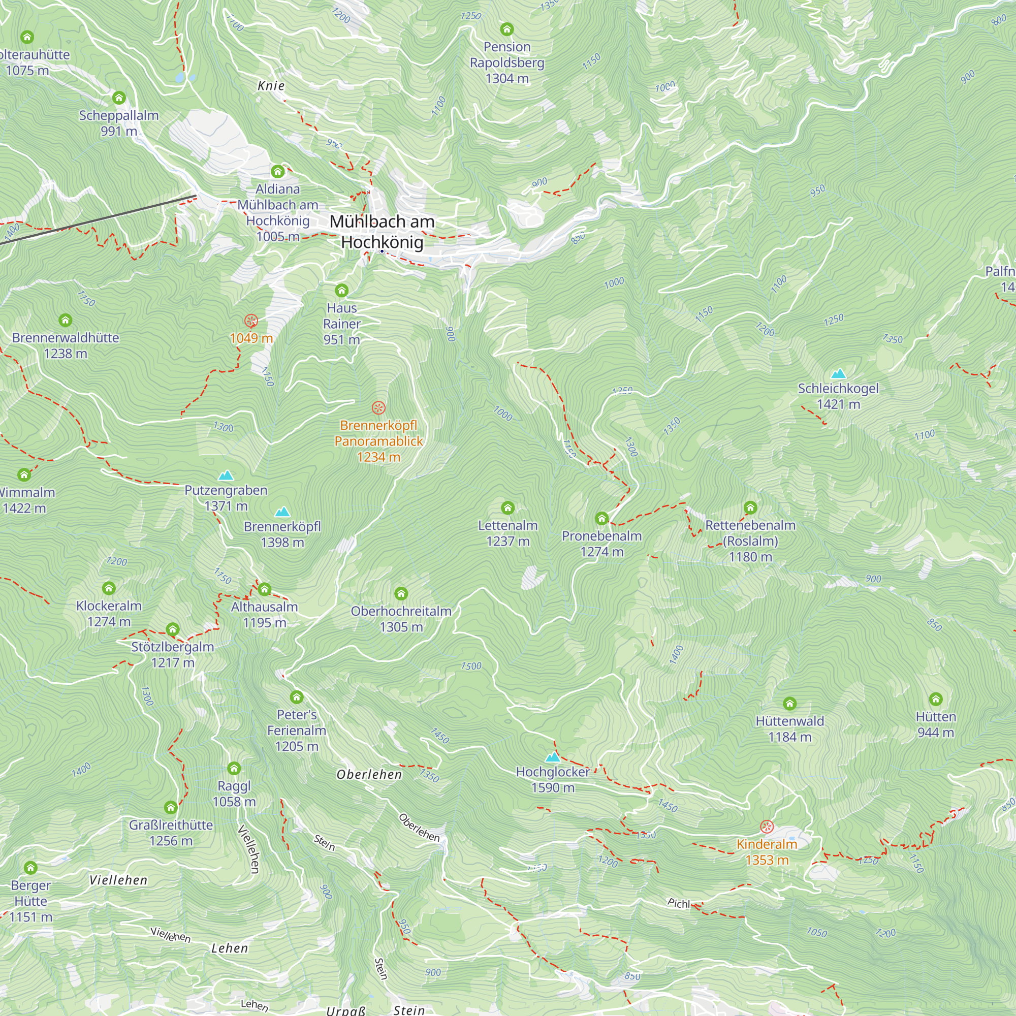Lettenalm map