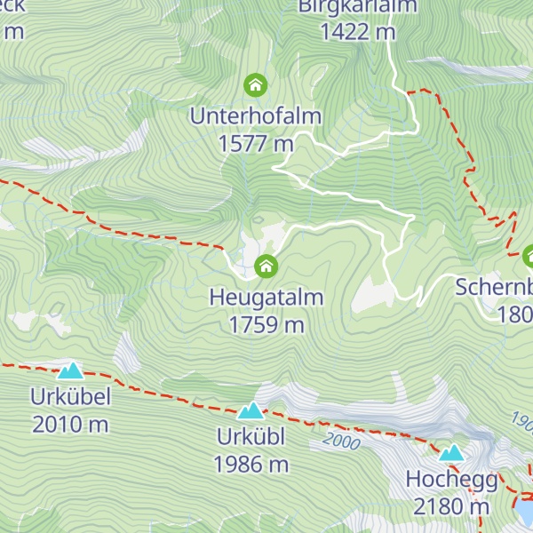Map of Heugatalm