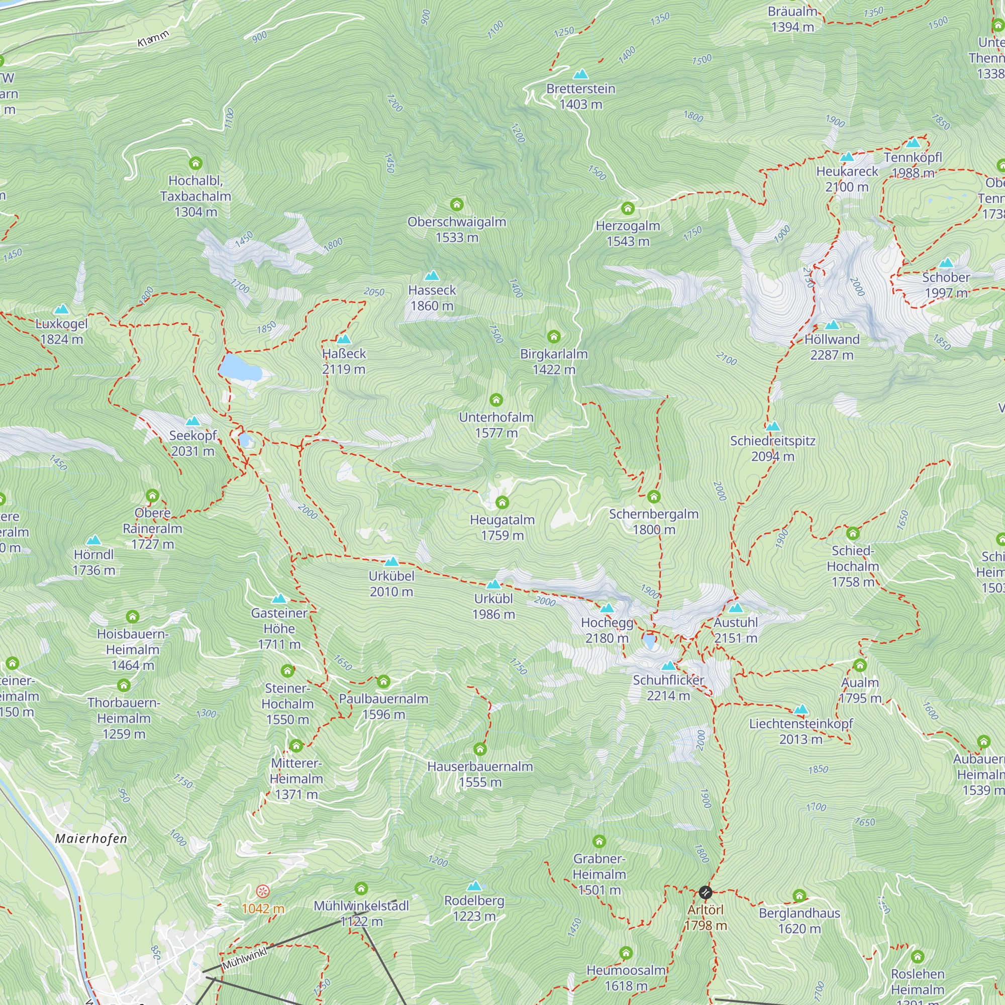 Heugatalm map
